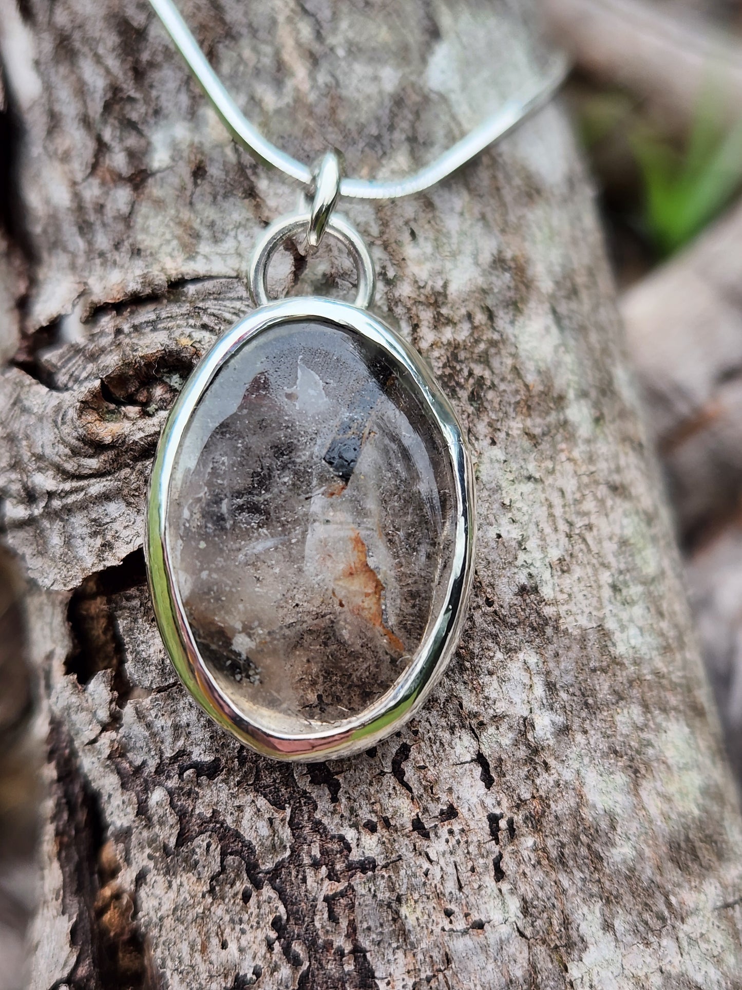 Rutliated Quartz in Sterling
