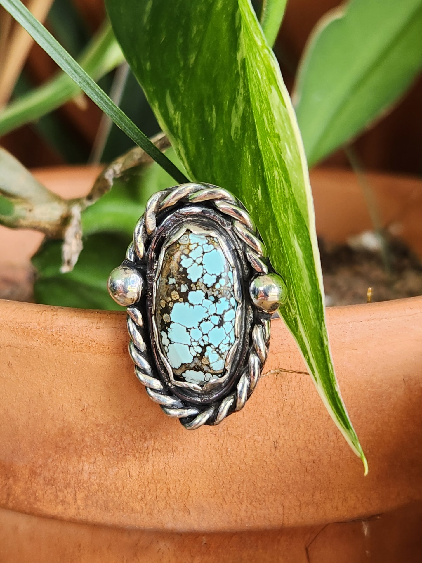 Hubei Turquoise in Sterling Silver