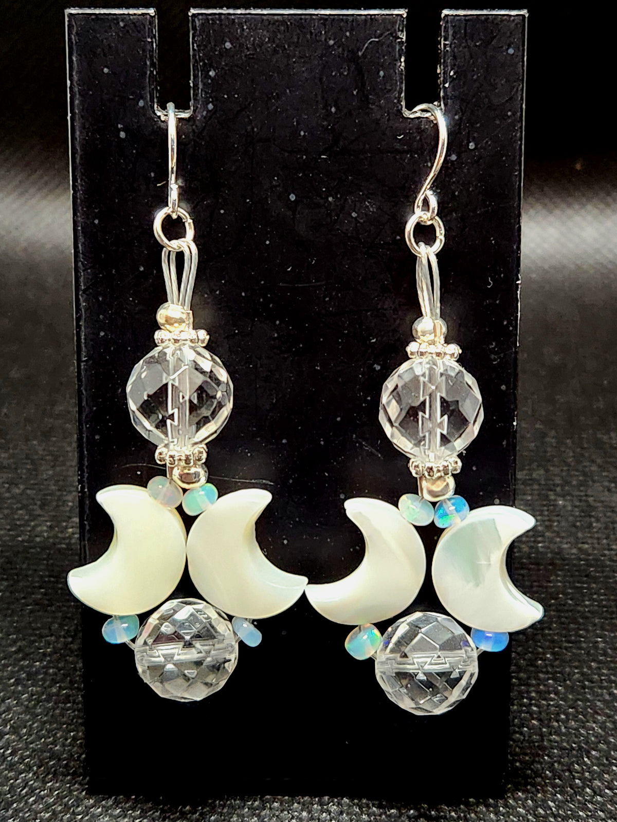 Double Crescent with Ethiopian Opal