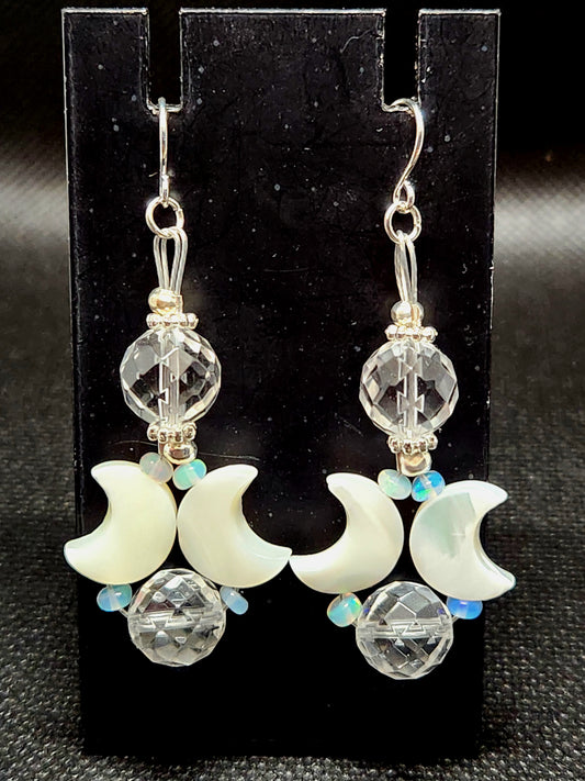 Double Crescent with Ethiopian Opal