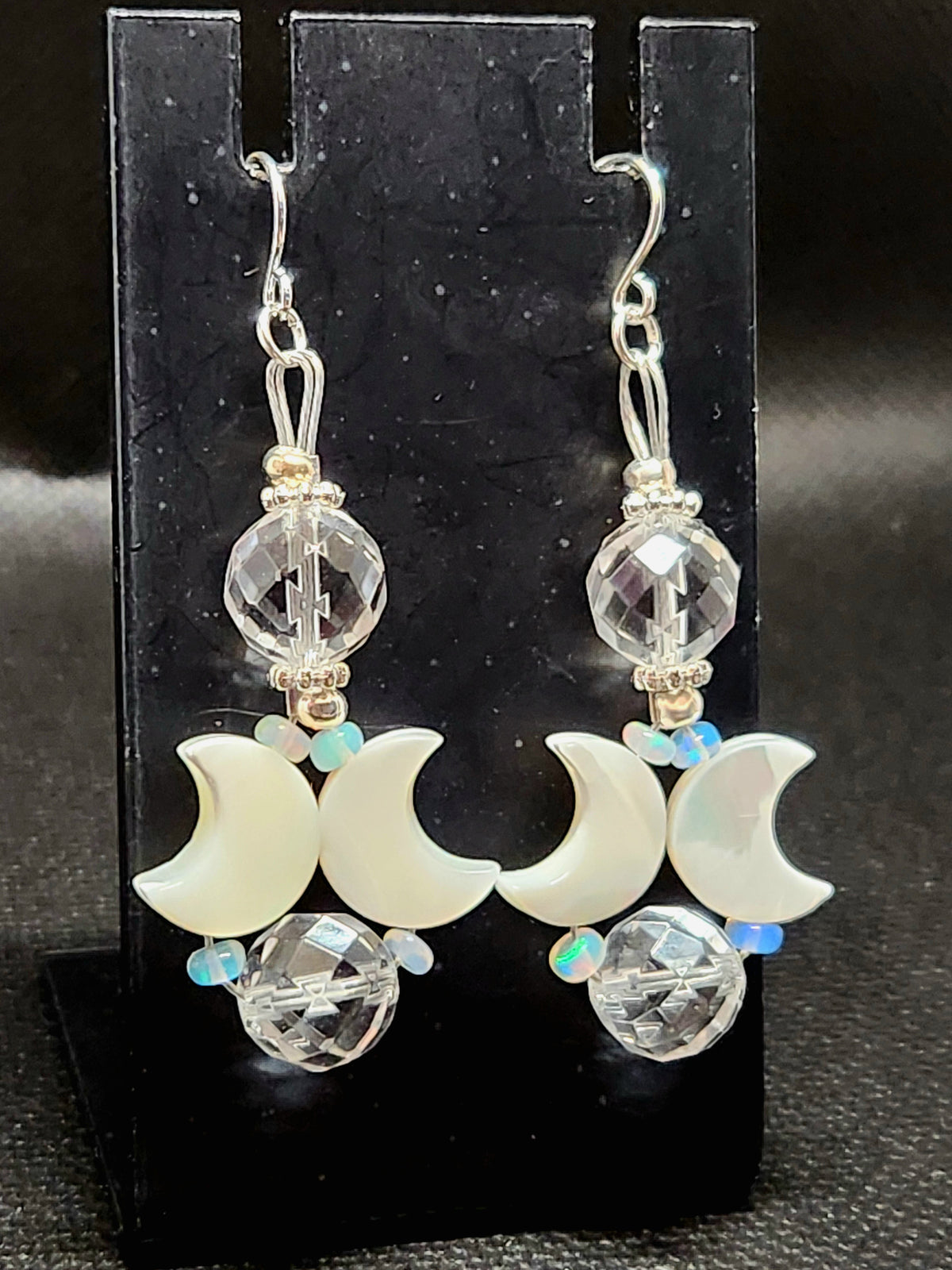 Double Crescent with Ethiopian Opal
