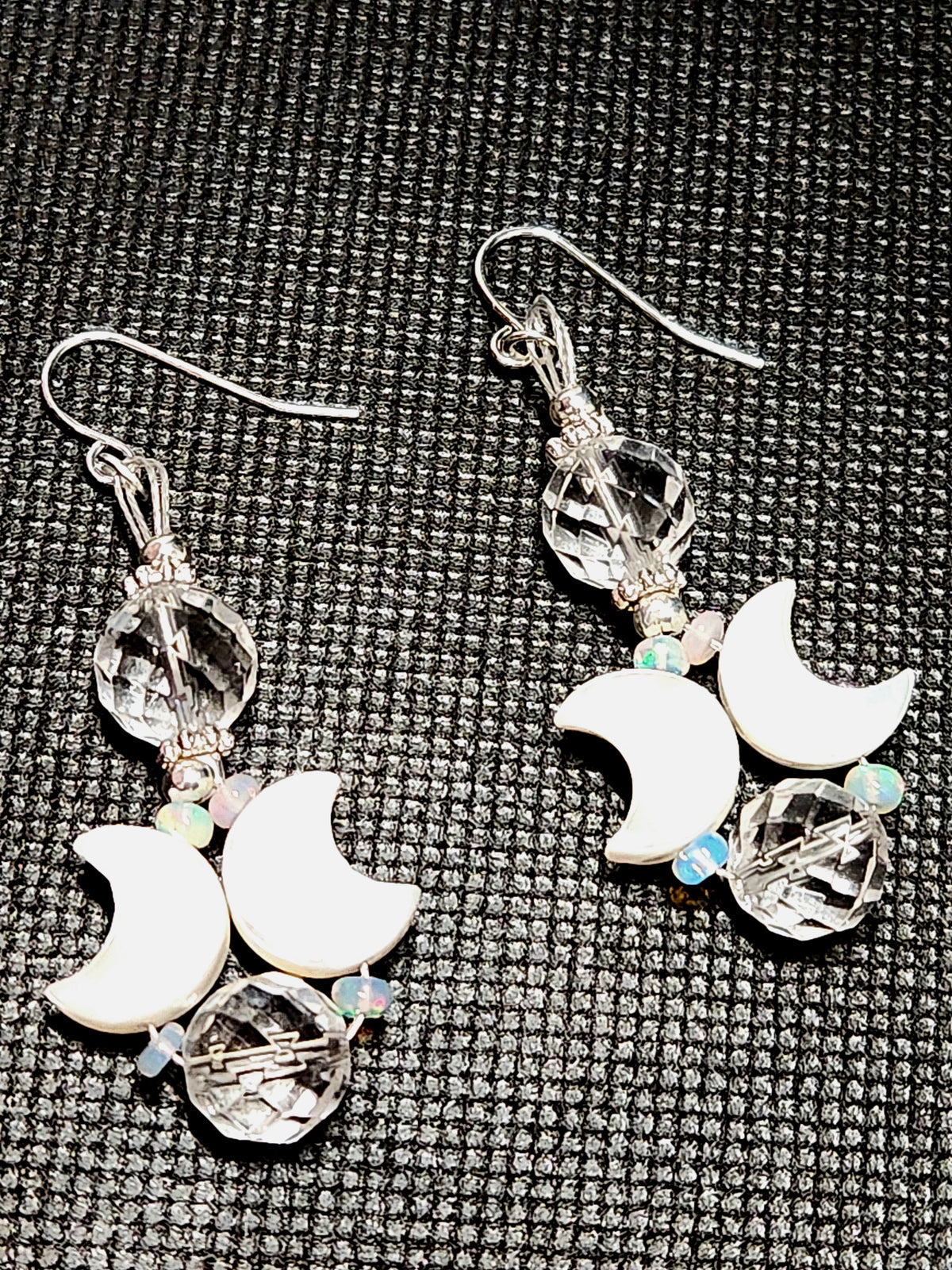 Double Crescent with Ethiopian Opal