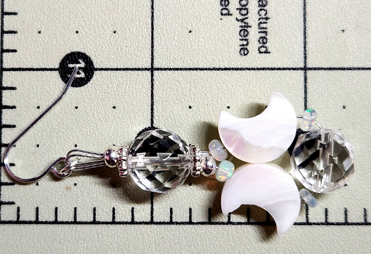 Double Crescent with Ethiopian Opal