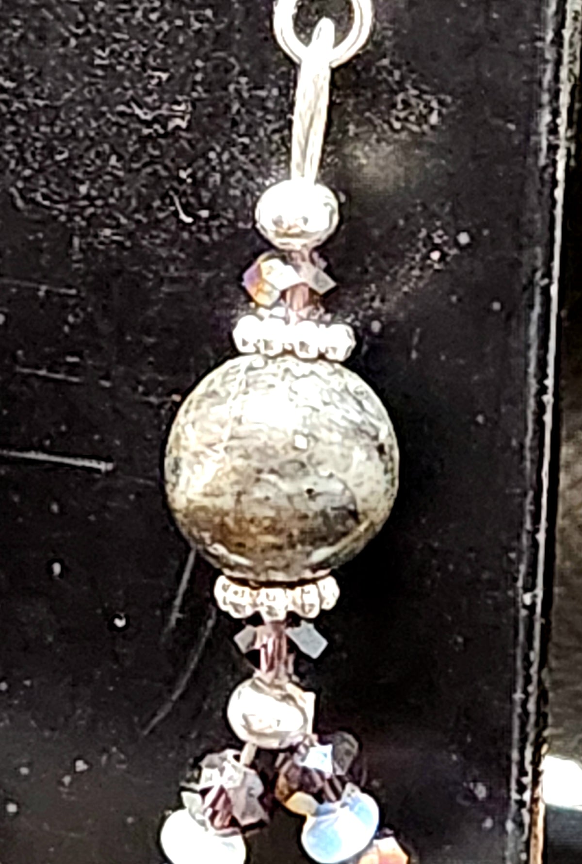 Double Crescent with Larvikite