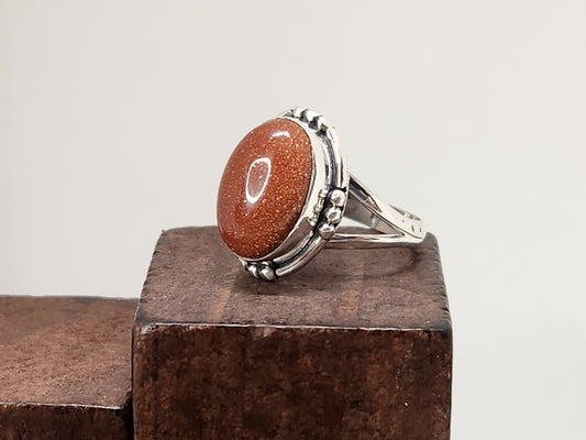 Sunstone and Sterling Silver