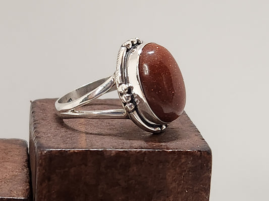 Sunstone and Sterling Silver