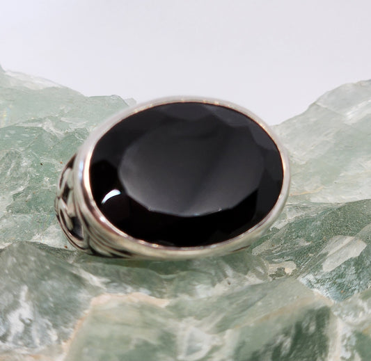 Black Onyx Statement Ring