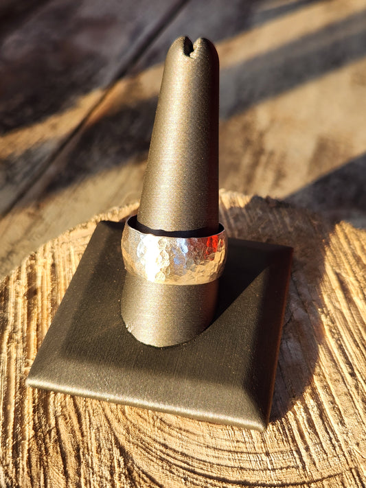 Hammered Sterling Silver band