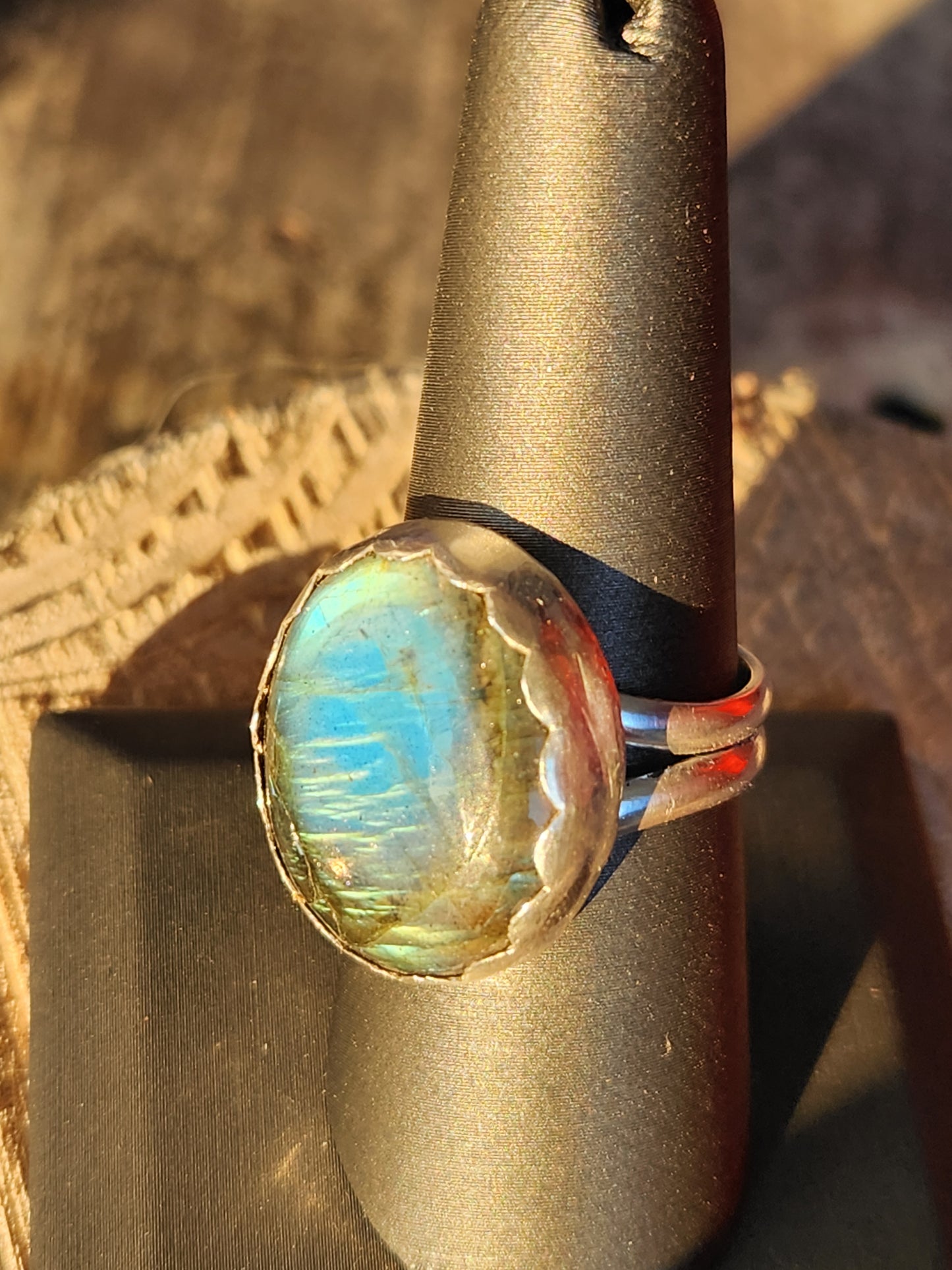 Statement Labradorite Sterling Silver ring