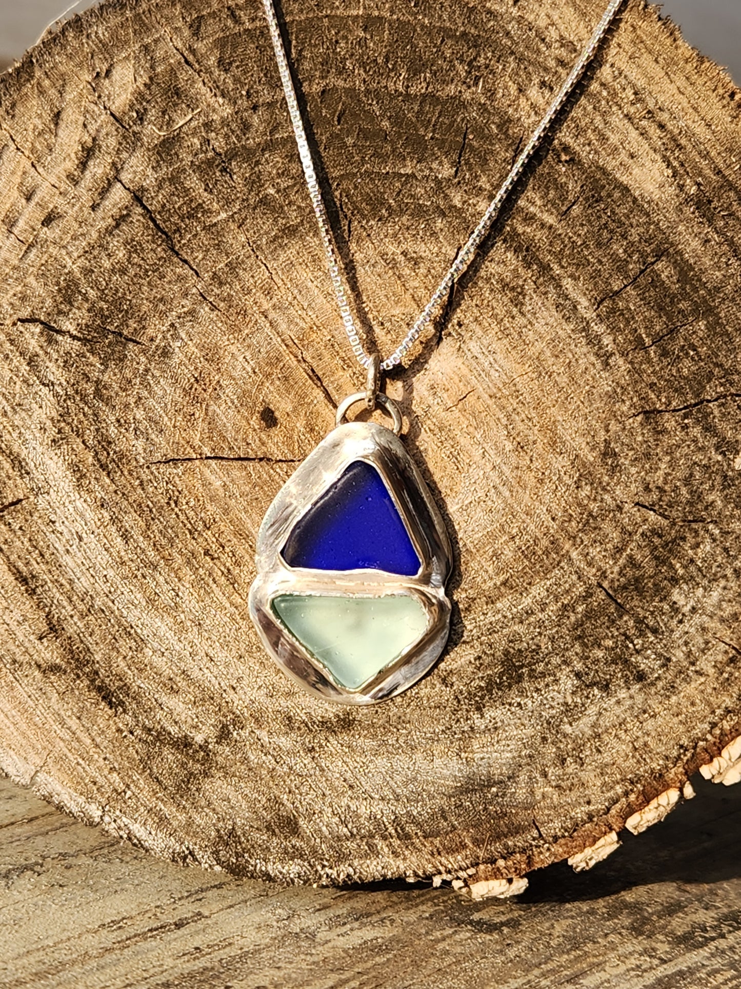 Seaglass Pendant w/chain