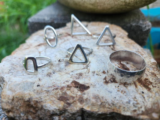 Abstract Freeform Sterling Silver ring